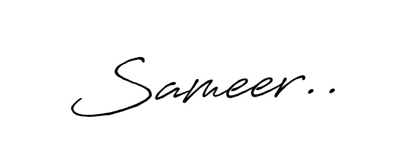 How to Draw Sameer.. signature style? Antro_Vectra_Bolder is a latest design signature styles for name Sameer... Sameer.. signature style 7 images and pictures png