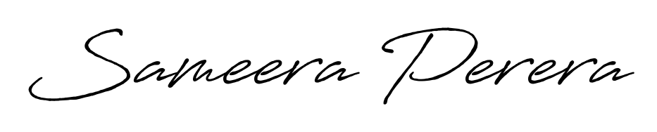 The Antro_Vectra_Bolder font gives name Sameera Perera a signature that looks effortless yet distinguished. Download high-res PNG instantly. Sameera Perera signature style 7 images and pictures png