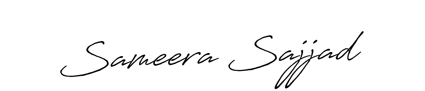 How to make Sameera Sajjad signature? Antro_Vectra_Bolder is a professional autograph style. Create handwritten signature for Sameera Sajjad name. Sameera Sajjad signature style 7 images and pictures png