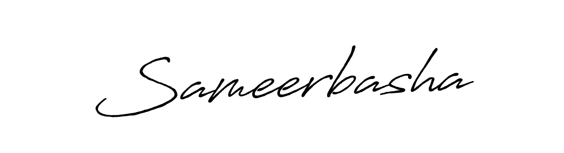 Create a beautiful signature design for name Sameerbasha. With this signature (Antro_Vectra_Bolder) fonts, you can make a handwritten signature for free. Sameerbasha signature style 7 images and pictures png