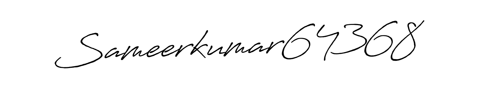 It looks lik you need a new signature style for name Sameerkumar64368. Design unique handwritten (Antro_Vectra_Bolder) signature with our free signature maker in just a few clicks. Sameerkumar64368 signature style 7 images and pictures png