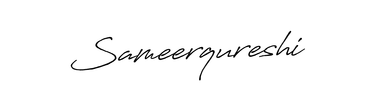 Similarly Antro_Vectra_Bolder is the best handwritten signature design. Signature creator online .You can use it as an online autograph creator for name Sameerqureshi. Sameerqureshi signature style 7 images and pictures png