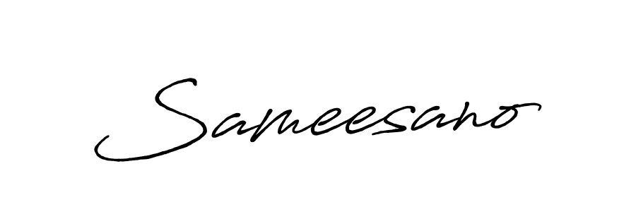 Also we have Sameesano name is the best signature style. Create professional handwritten signature collection using Antro_Vectra_Bolder autograph style. Sameesano signature style 7 images and pictures png