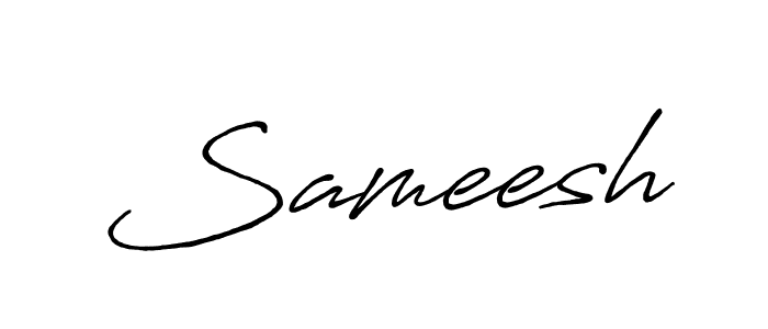 Antro_Vectra_Bolder is a professional signature style that is perfect for those who want to add a touch of class to their signature. It is also a great choice for those who want to make their signature more unique. Get Sameesh name to fancy signature for free. Sameesh signature style 7 images and pictures png