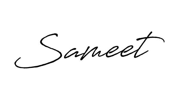 Also You can easily find your signature by using the search form. We will create Sameet name handwritten signature images for you free of cost using Antro_Vectra_Bolder sign style. Sameet signature style 7 images and pictures png