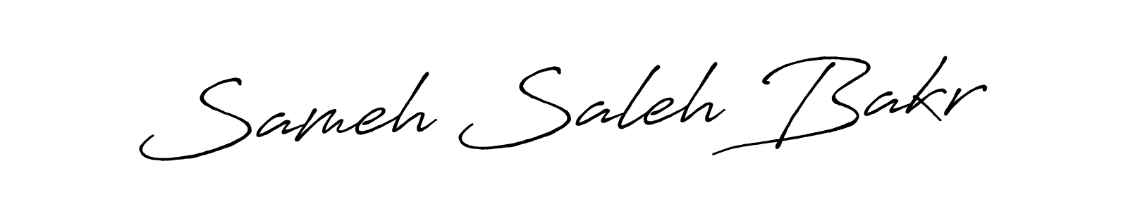 Use a signature maker to create a handwritten signature online. With this signature software, you can design (Antro_Vectra_Bolder) your own signature for name Sameh Saleh Bakr. Sameh Saleh Bakr signature style 7 images and pictures png