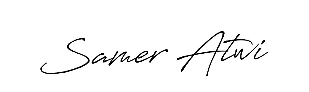 Once you've used our free online signature maker to create your best signature Antro_Vectra_Bolder style, it's time to enjoy all of the benefits that Samer Atwi name signing documents. Samer Atwi signature style 7 images and pictures png