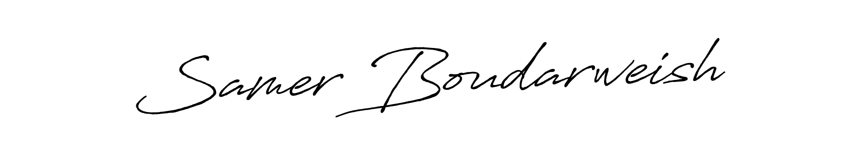 Best and Professional Signature Style for Samer Boudarweish. Antro_Vectra_Bolder Best Signature Style Collection. Samer Boudarweish signature style 7 images and pictures png