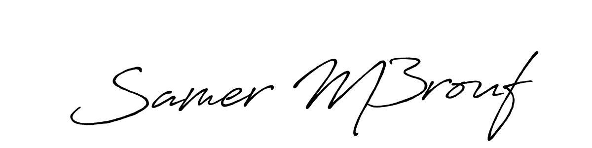 Create a beautiful signature design for name Samer M3rouf. With this signature (Antro_Vectra_Bolder) fonts, you can make a handwritten signature for free. Samer M3rouf signature style 7 images and pictures png