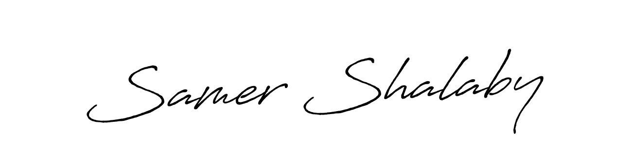 if you are searching for the best signature style for your name Samer Shalaby. so please give up your signature search. here we have designed multiple signature styles  using Antro_Vectra_Bolder. Samer Shalaby signature style 7 images and pictures png