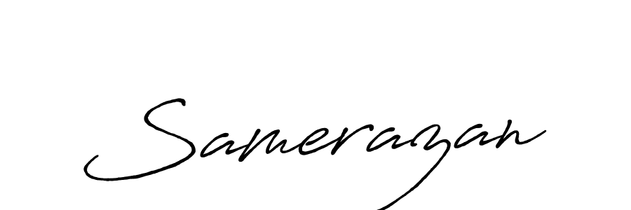 It looks lik you need a new signature style for name Samerazan. Design unique handwritten (Antro_Vectra_Bolder) signature with our free signature maker in just a few clicks. Samerazan signature style 7 images and pictures png