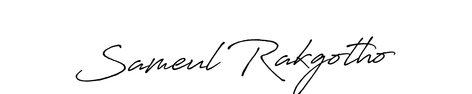 It looks lik you need a new signature style for name Sameul Rakgotho. Design unique handwritten (Antro_Vectra_Bolder) signature with our free signature maker in just a few clicks. Sameul Rakgotho signature style 7 images and pictures png