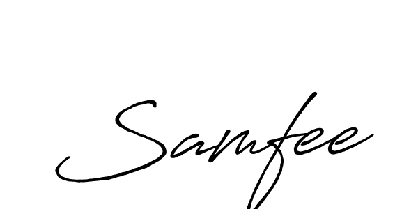 Design your own signature with our free online signature maker. With this signature software, you can create a handwritten (Antro_Vectra_Bolder) signature for name Samfee. Samfee signature style 7 images and pictures png