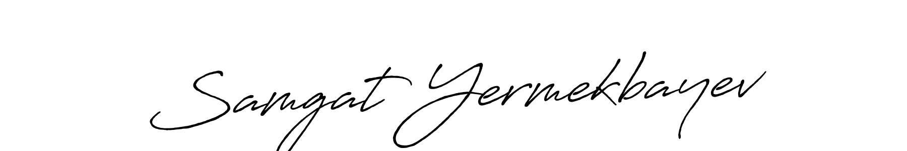 How to make Samgat Yermekbayev signature? Antro_Vectra_Bolder is a professional autograph style. Create handwritten signature for Samgat Yermekbayev name. Samgat Yermekbayev signature style 7 images and pictures png