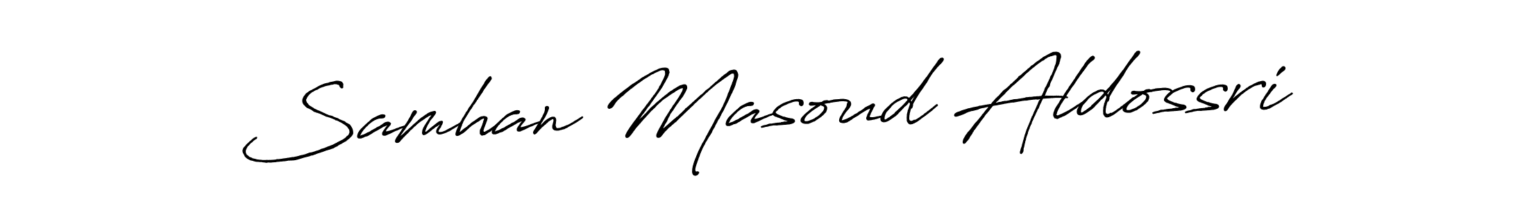 How to make Samhan Masoud Aldossri signature? Antro_Vectra_Bolder is a professional autograph style. Create handwritten signature for Samhan Masoud Aldossri name. Samhan Masoud Aldossri signature style 7 images and pictures png