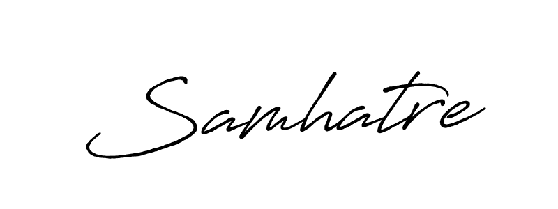 It looks lik you need a new signature style for name Samhatre. Design unique handwritten (Antro_Vectra_Bolder) signature with our free signature maker in just a few clicks. Samhatre signature style 7 images and pictures png