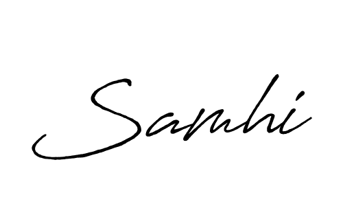 Also we have Samhi name is the best signature style. Create professional handwritten signature collection using Antro_Vectra_Bolder autograph style. Samhi signature style 7 images and pictures png