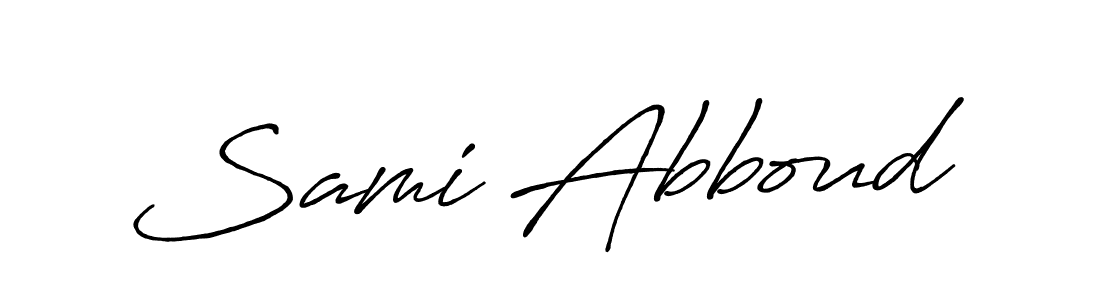 Make a short Sami Abboud signature style. Manage your documents anywhere anytime using Antro_Vectra_Bolder. Create and add eSignatures, submit forms, share and send files easily. Sami Abboud signature style 7 images and pictures png