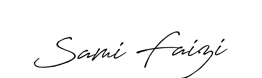 How to make Sami Faizi signature? Antro_Vectra_Bolder is a professional autograph style. Create handwritten signature for Sami Faizi name. Sami Faizi signature style 7 images and pictures png