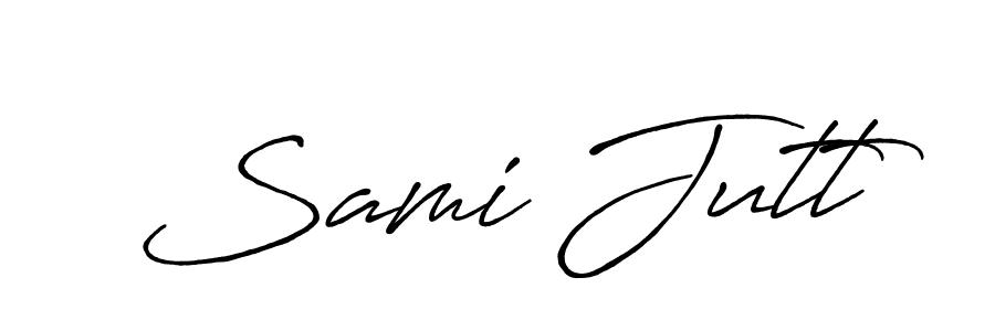 Design your own signature with our free online signature maker. With this signature software, you can create a handwritten (Antro_Vectra_Bolder) signature for name Sami Jutt. Sami Jutt signature style 7 images and pictures png
