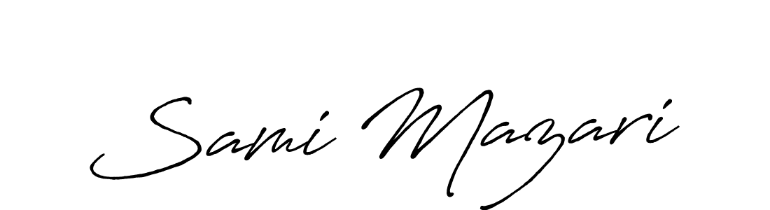 How to make Sami Mazari signature? Antro_Vectra_Bolder is a professional autograph style. Create handwritten signature for Sami Mazari name. Sami Mazari signature style 7 images and pictures png