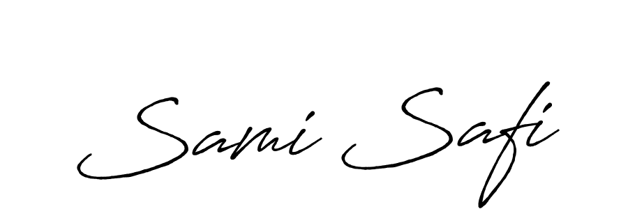 You should practise on your own different ways (Antro_Vectra_Bolder) to write your name (Sami Safi) in signature. don't let someone else do it for you. Sami Safi signature style 7 images and pictures png