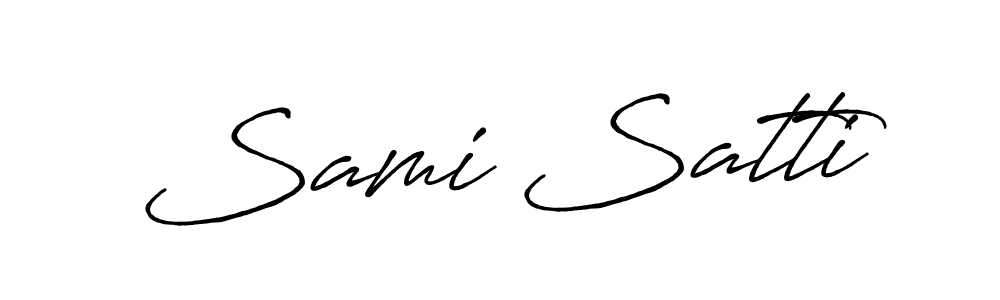 Similarly Antro_Vectra_Bolder is the best handwritten signature design. Signature creator online .You can use it as an online autograph creator for name Sami Satti. Sami Satti signature style 7 images and pictures png