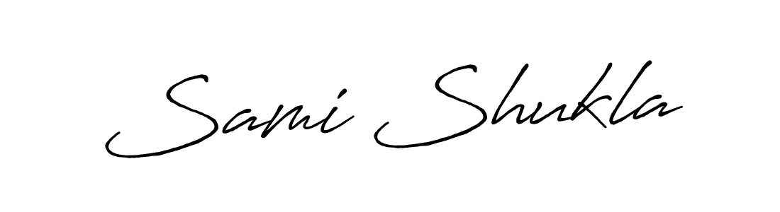 It looks lik you need a new signature style for name Sami Shukla. Design unique handwritten (Antro_Vectra_Bolder) signature with our free signature maker in just a few clicks. Sami Shukla signature style 7 images and pictures png