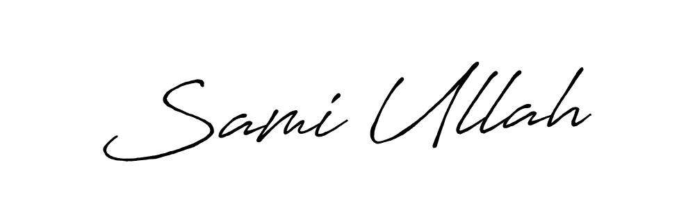 Also we have Sami Ullah name is the best signature style. Create professional handwritten signature collection using Antro_Vectra_Bolder autograph style. Sami Ullah signature style 7 images and pictures png