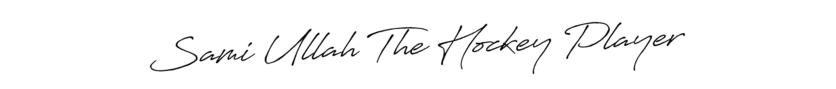 The best way (Antro_Vectra_Bolder) to make a short signature is to pick only two or three words in your name. The name Sami Ullah The Hockey Player include a total of six letters. For converting this name. Sami Ullah The Hockey Player signature style 7 images and pictures png
