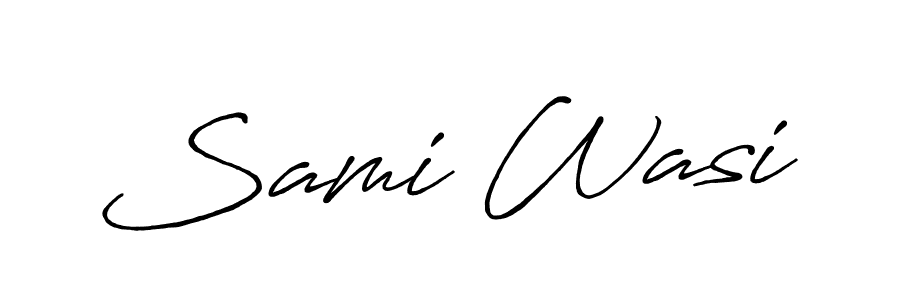 Make a beautiful signature design for name Sami Wasi. Use this online signature maker to create a handwritten signature for free. Sami Wasi signature style 7 images and pictures png