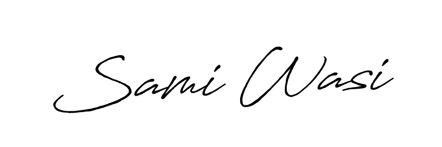 Also we have Sami Wasi name is the best signature style. Create professional handwritten signature collection using Antro_Vectra_Bolder autograph style. Sami Wasi signature style 7 images and pictures png