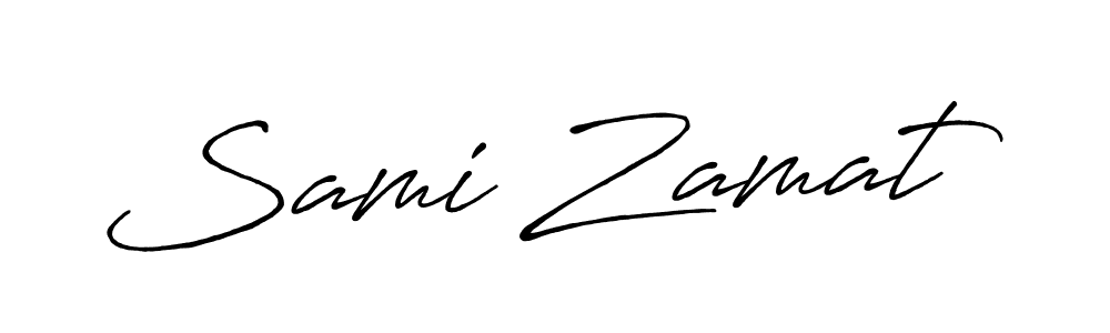 You should practise on your own different ways (Antro_Vectra_Bolder) to write your name (Sami Zamat) in signature. don't let someone else do it for you. Sami Zamat signature style 7 images and pictures png