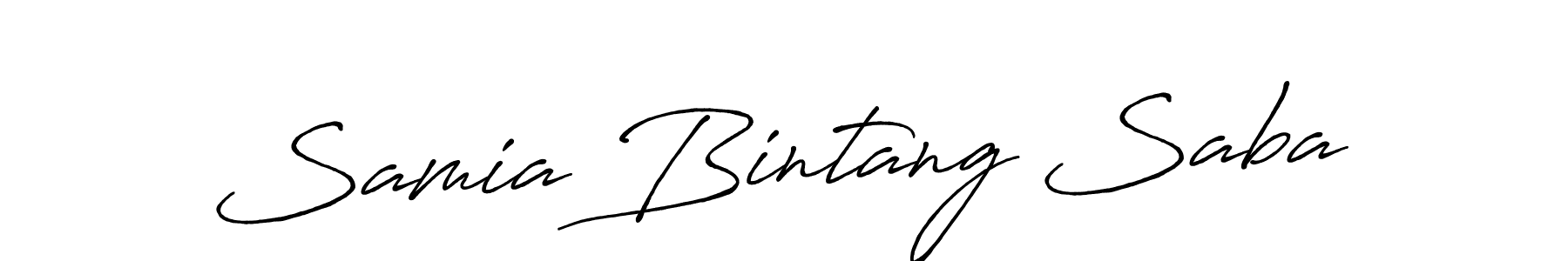 You can use this online signature creator to create a handwritten signature for the name Samia Bintang Saba. This is the best online autograph maker. Samia Bintang Saba signature style 7 images and pictures png