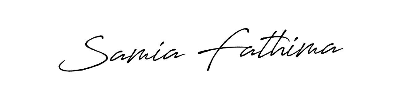 It looks lik you need a new signature style for name Samia Fathima. Design unique handwritten (Antro_Vectra_Bolder) signature with our free signature maker in just a few clicks. Samia Fathima signature style 7 images and pictures png