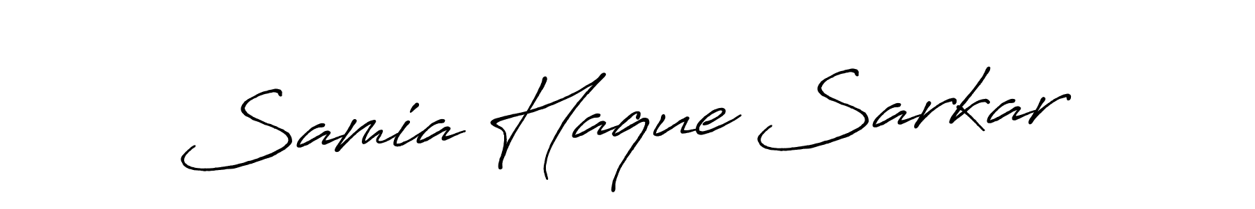 Design your own signature with our free online signature maker. With this signature software, you can create a handwritten (Antro_Vectra_Bolder) signature for name Samia Haque Sarkar. Samia Haque Sarkar signature style 7 images and pictures png