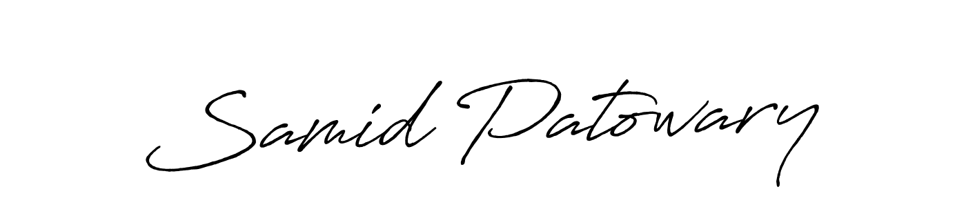 Similarly Antro_Vectra_Bolder is the best handwritten signature design. Signature creator online .You can use it as an online autograph creator for name Samid Patowary. Samid Patowary signature style 7 images and pictures png