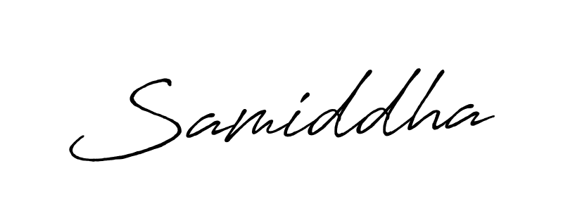 Once you've used our free online signature maker to create your best signature Antro_Vectra_Bolder style, it's time to enjoy all of the benefits that Samiddha name signing documents. Samiddha signature style 7 images and pictures png