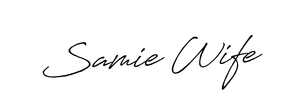You can use this online signature creator to create a handwritten signature for the name Samie Wife. This is the best online autograph maker. Samie Wife signature style 7 images and pictures png