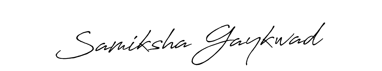It looks lik you need a new signature style for name Samiksha Gaykwad. Design unique handwritten (Antro_Vectra_Bolder) signature with our free signature maker in just a few clicks. Samiksha Gaykwad signature style 7 images and pictures png