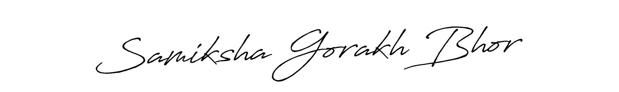 Once you've used our free online signature maker to create your best signature Antro_Vectra_Bolder style, it's time to enjoy all of the benefits that Samiksha Gorakh Bhor name signing documents. Samiksha Gorakh Bhor signature style 7 images and pictures png