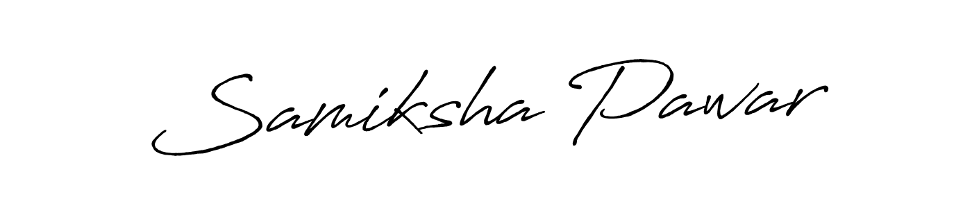 How to make Samiksha Pawar signature? Antro_Vectra_Bolder is a professional autograph style. Create handwritten signature for Samiksha Pawar name. Samiksha Pawar signature style 7 images and pictures png