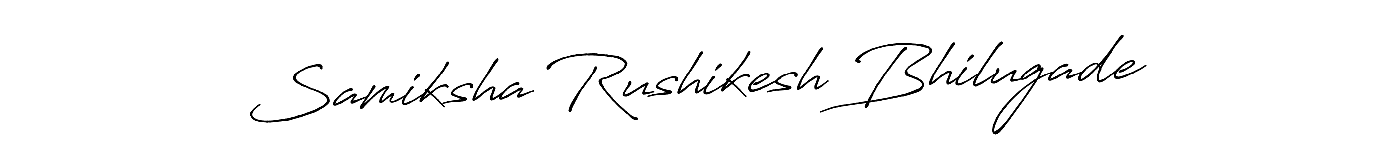 Use a signature maker to create a handwritten signature online. With this signature software, you can design (Antro_Vectra_Bolder) your own signature for name Samiksha Rushikesh Bhilugade. Samiksha Rushikesh Bhilugade signature style 7 images and pictures png