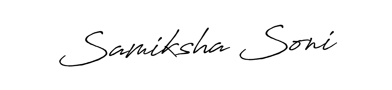 Once you've used our free online signature maker to create your best signature Antro_Vectra_Bolder style, it's time to enjoy all of the benefits that Samiksha Soni name signing documents. Samiksha Soni signature style 7 images and pictures png