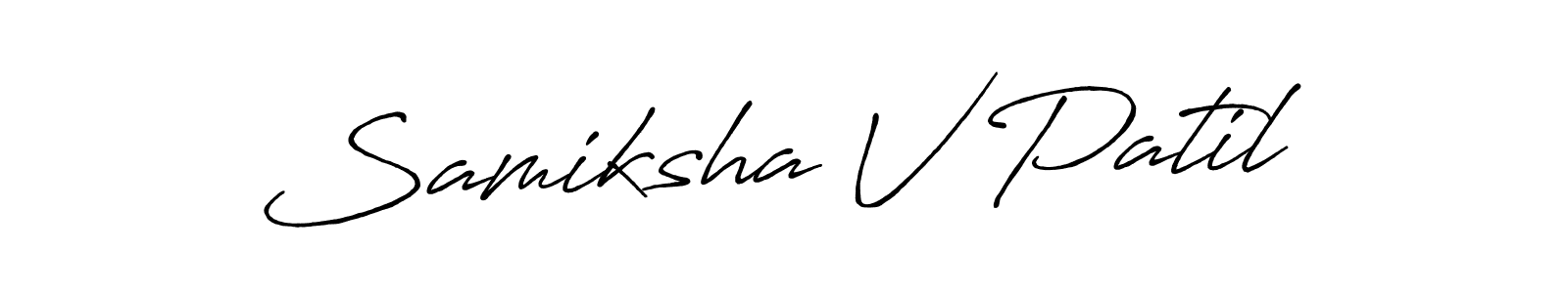 Once you've used our free online signature maker to create your best signature Antro_Vectra_Bolder style, it's time to enjoy all of the benefits that Samiksha V Patil name signing documents. Samiksha V Patil signature style 7 images and pictures png