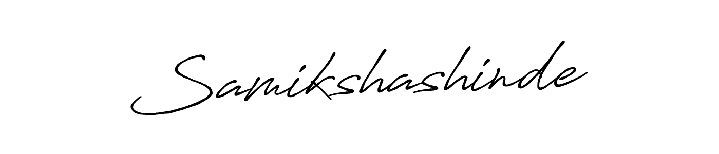 Use a signature maker to create a handwritten signature online. With this signature software, you can design (Antro_Vectra_Bolder) your own signature for name Samikshashinde. Samikshashinde signature style 7 images and pictures png