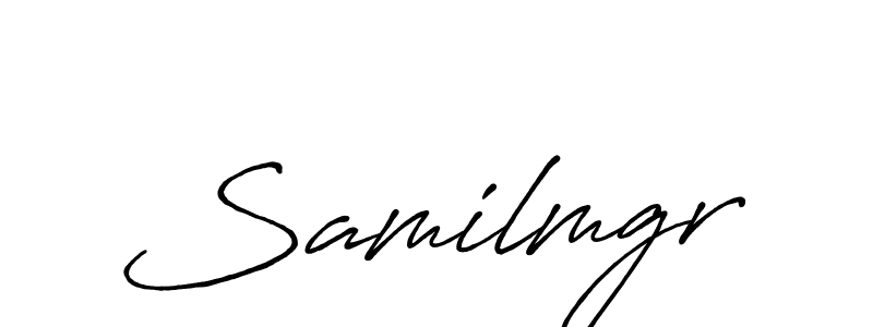 Similarly Antro_Vectra_Bolder is the best handwritten signature design. Signature creator online .You can use it as an online autograph creator for name Samilmgr. Samilmgr signature style 7 images and pictures png