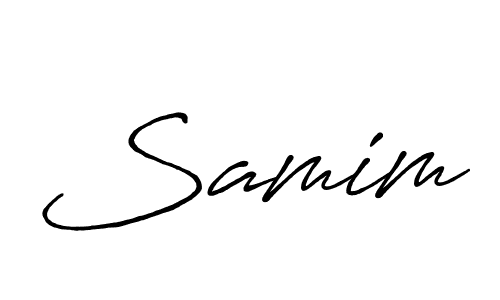 Create a beautiful signature design for name Samim. With this signature (Antro_Vectra_Bolder) fonts, you can make a handwritten signature for free. Samim signature style 7 images and pictures png