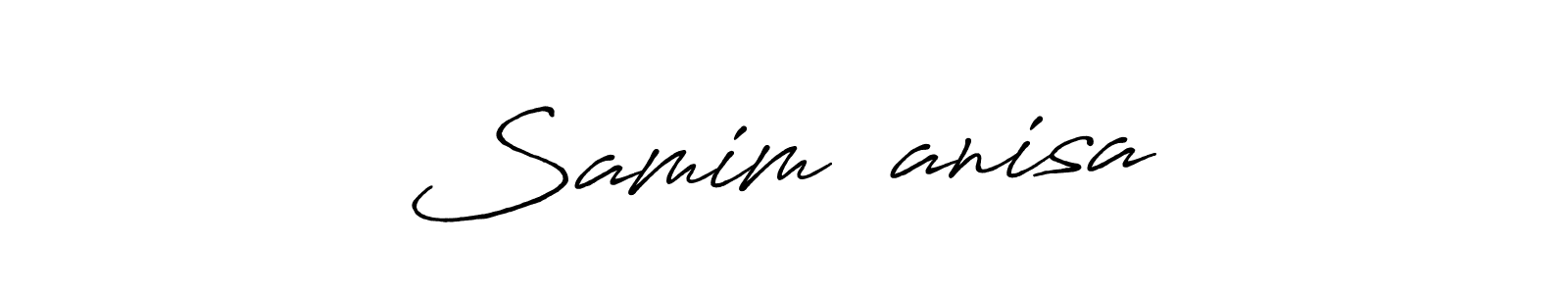 This is the best signature style for the Samim❤️anisa name. Also you like these signature font (Antro_Vectra_Bolder). Mix name signature. Samim❤️anisa signature style 7 images and pictures png