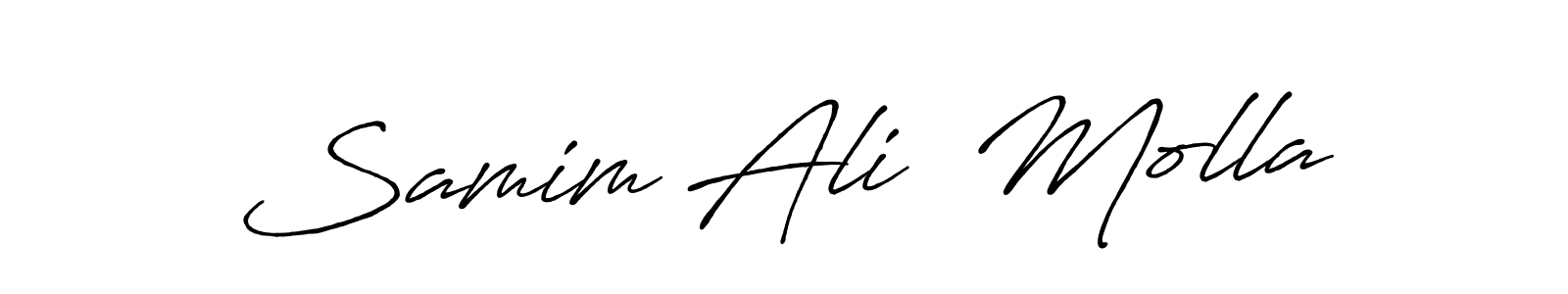 Also You can easily find your signature by using the search form. We will create Samim Ali  Molla name handwritten signature images for you free of cost using Antro_Vectra_Bolder sign style. Samim Ali  Molla signature style 7 images and pictures png